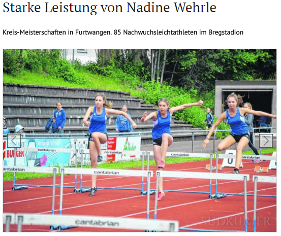 Starke Leistung von Nadine Wehrle