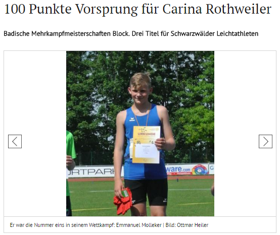 100 Punkte Vorsprung für Carina Rothweiler